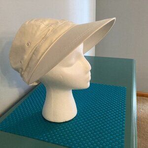 White Sun Visor Cap Hat Unisex Sun Protection EUC